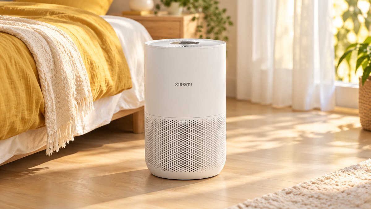 เครื่องฟอกอากาศ Xiaomi Smart Air Purifier 4 Compact ในห้องนอน